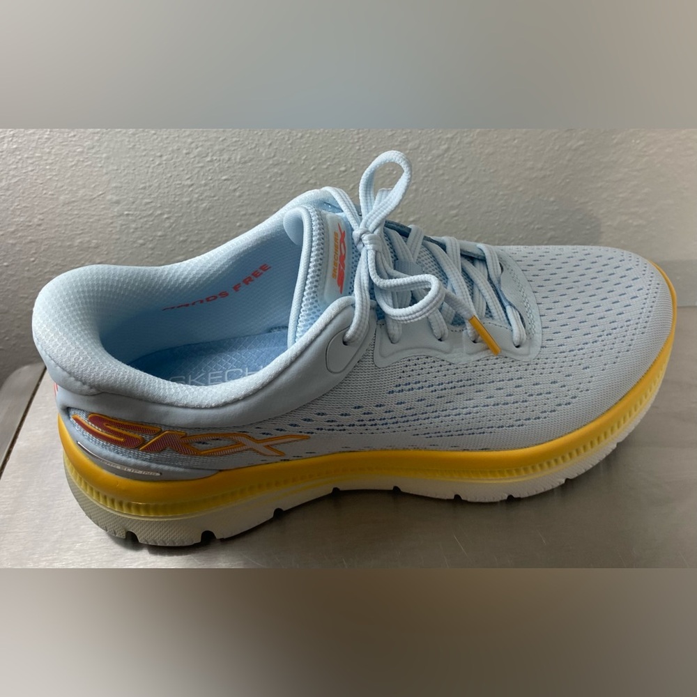 SKECHERS… WOMENS SUMMIT PLUS
BLUE AND YELLOW SNEAKERS - Picture 16 of 16